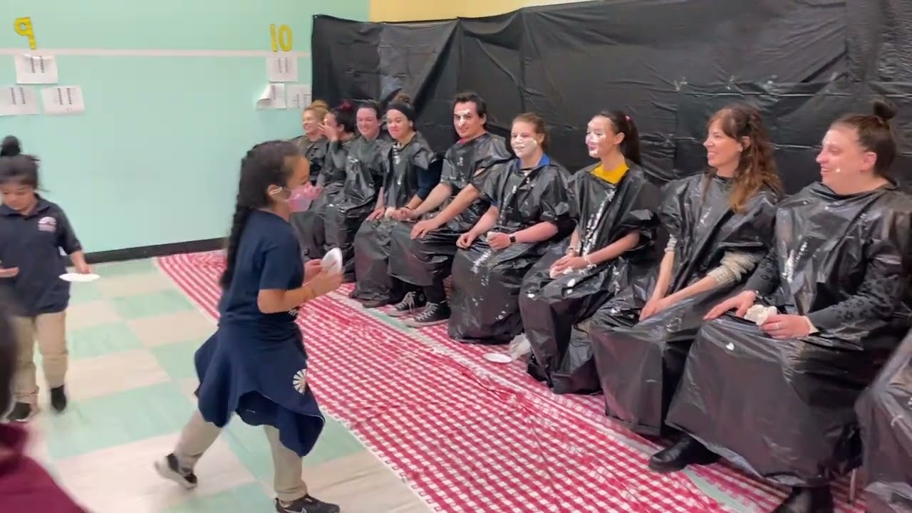 PBIS Celebration: pie a teacher in the face