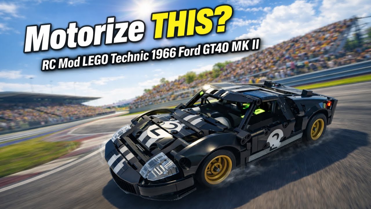Motorize THIS? RC Mod LEGO Technic 42223 1966 Ford GT40 MK II  with BuWizz 2.0 or 3.0 