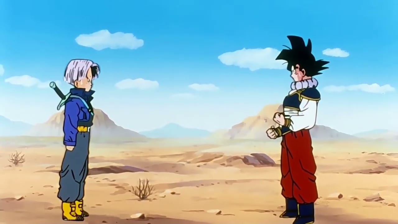 Son Goku Meeting Future Trunks For The First Time [Dragonball Z]
