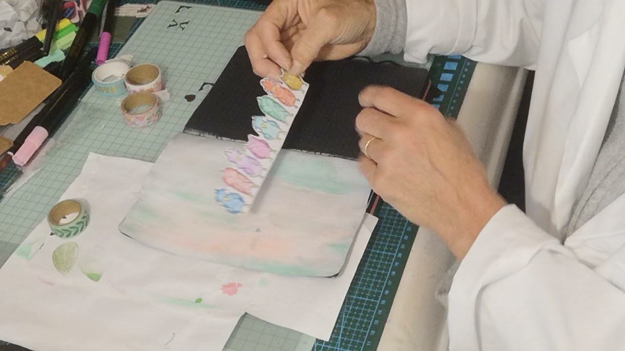 mixed media, art journal C'est quoi... une page toute SIMPLE pour débutant sans savoir dessiner