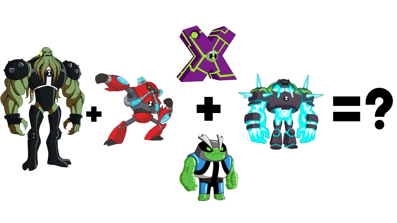 Ben 10 Alien Overflow + Shock rock + Gax + Surge + Slapback  Fusion video #ben10fanart