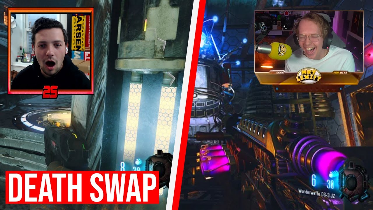 BO3 Zombies... But Every Minute We Swap Places