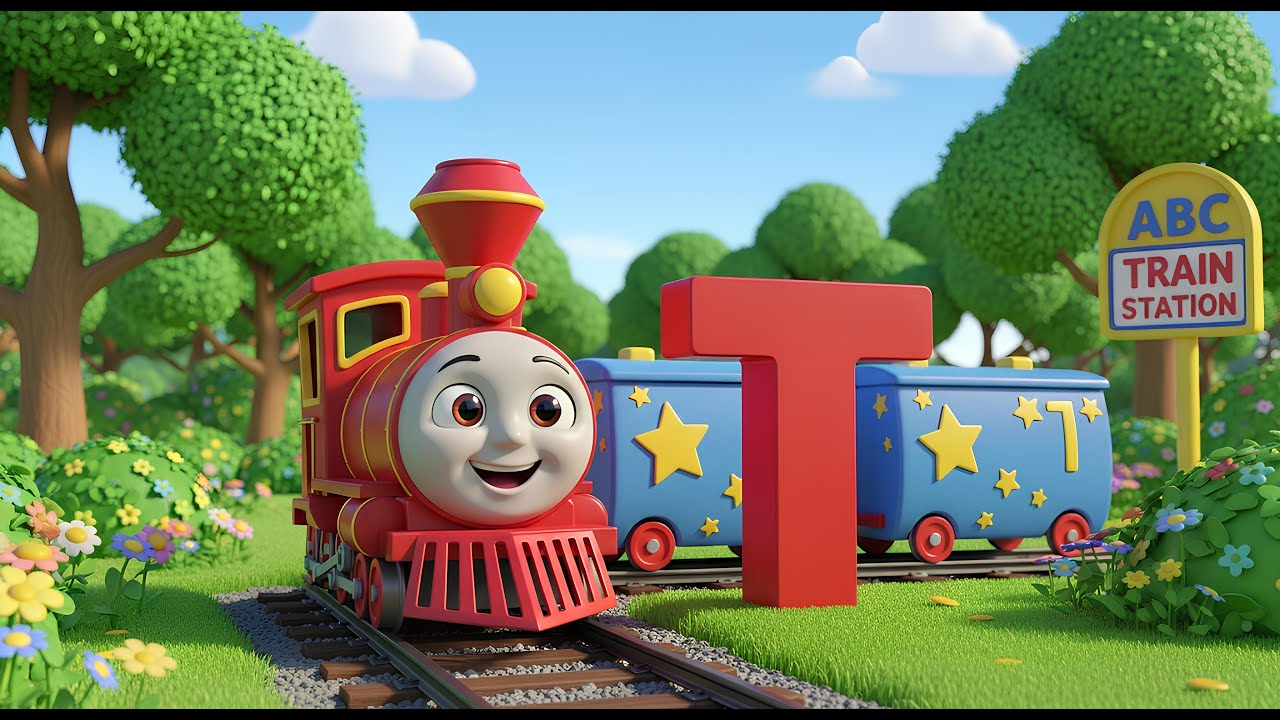 Приключенческий поезд ABC 🚂 | Изучаем алфавит от А до Я | Веселые детские песенки для детей #ABCA...