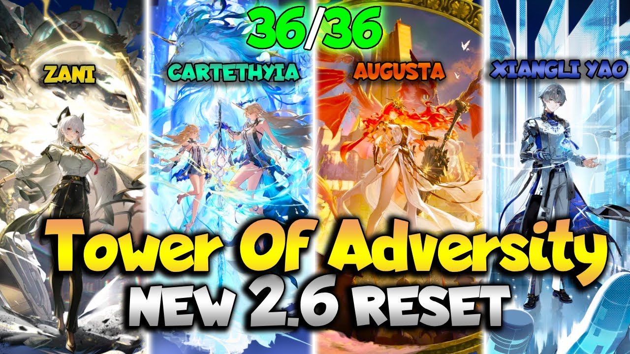 NEW TOA 2.6!! | Full Clear 36 | Zani, Cartethyia, Augusta, Xiangli Yao | Wuthering Waves