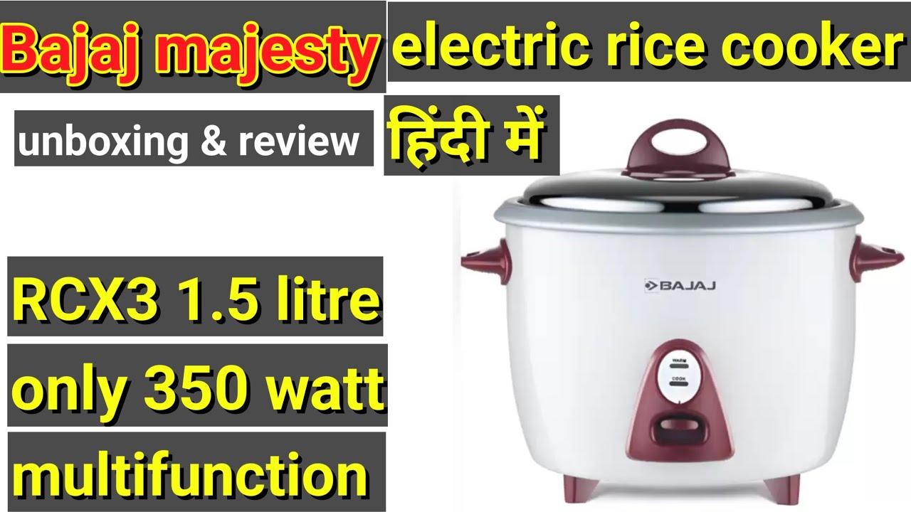 bajaj majesty Electric rice cooker / RCX3 1.5 litre electric rice cooker
