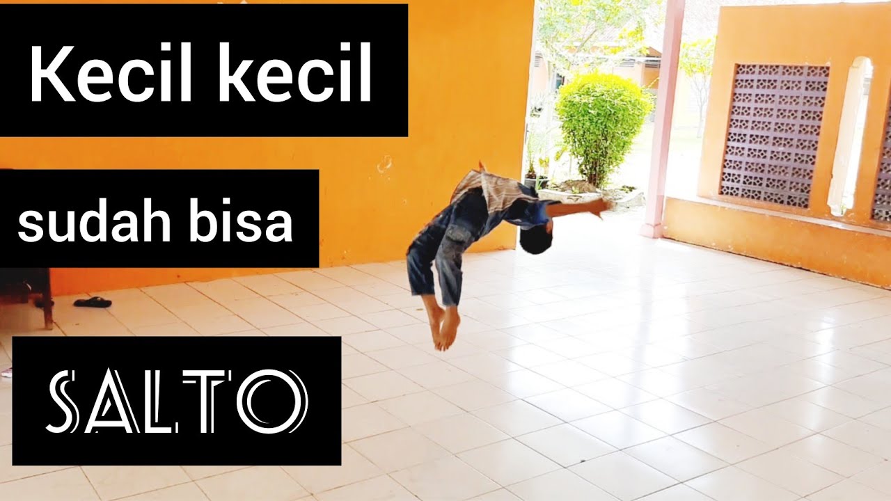 Kecil kecil sudah bisa salto