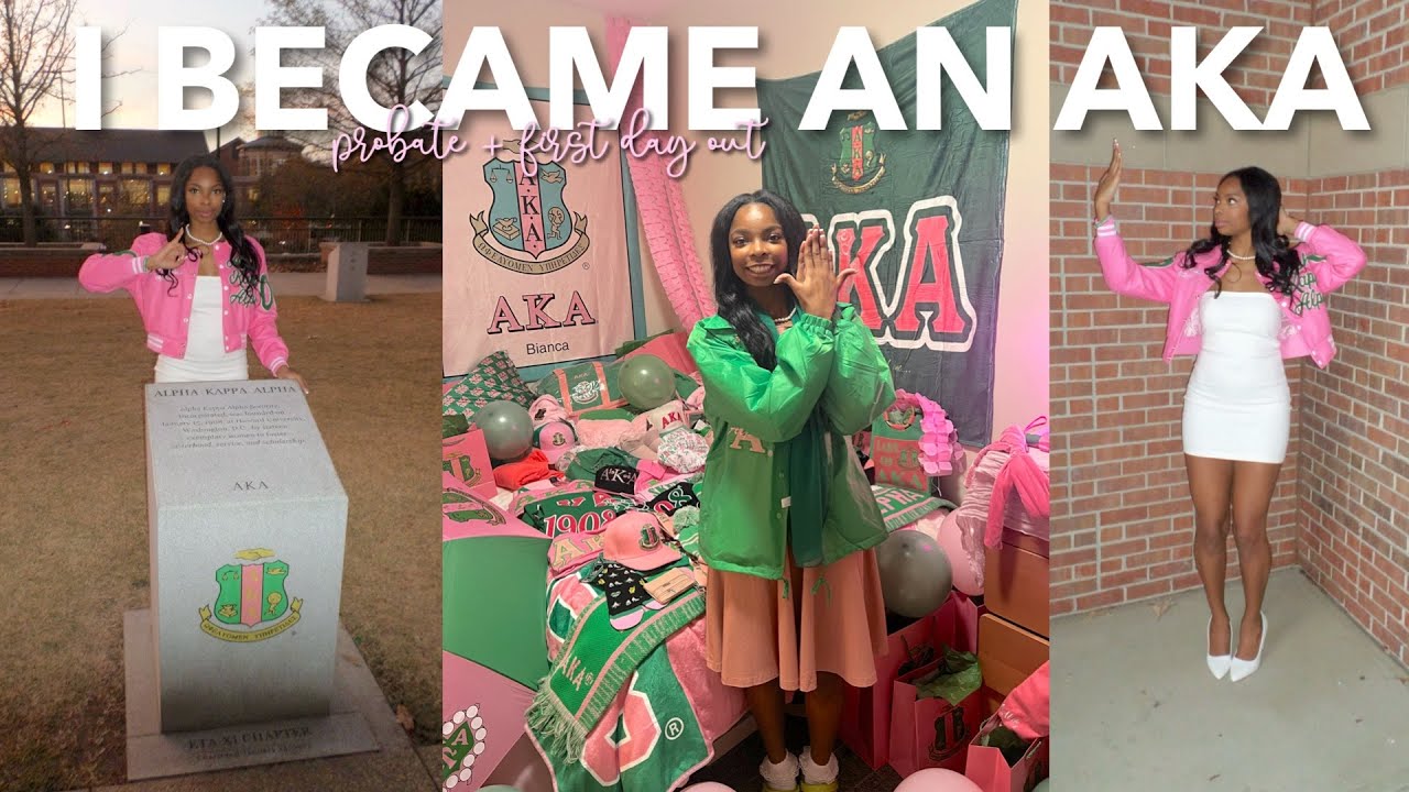 I BECAME AN AKA | fall 2025 probate vlog + first day out | 🩷💚
