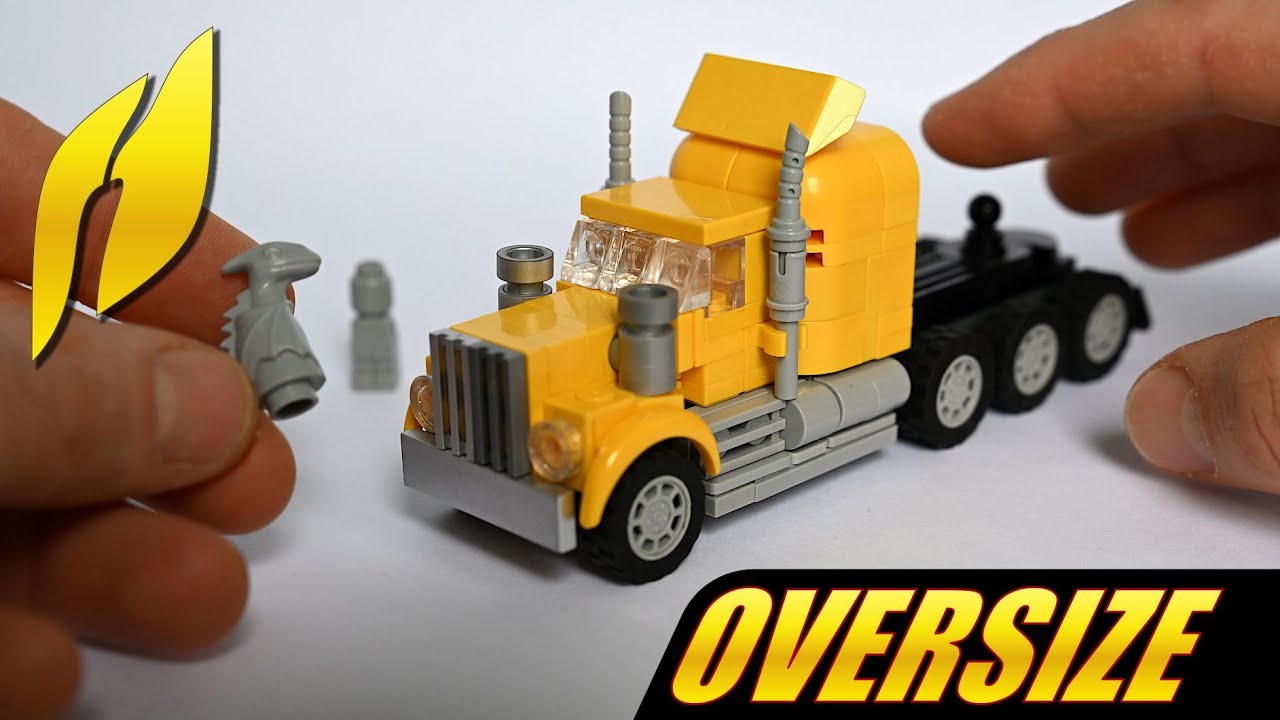 Lego Грузовик для перевозки негабаритных грузов / Часть первая: Грузовик дальнего следования (MOC...