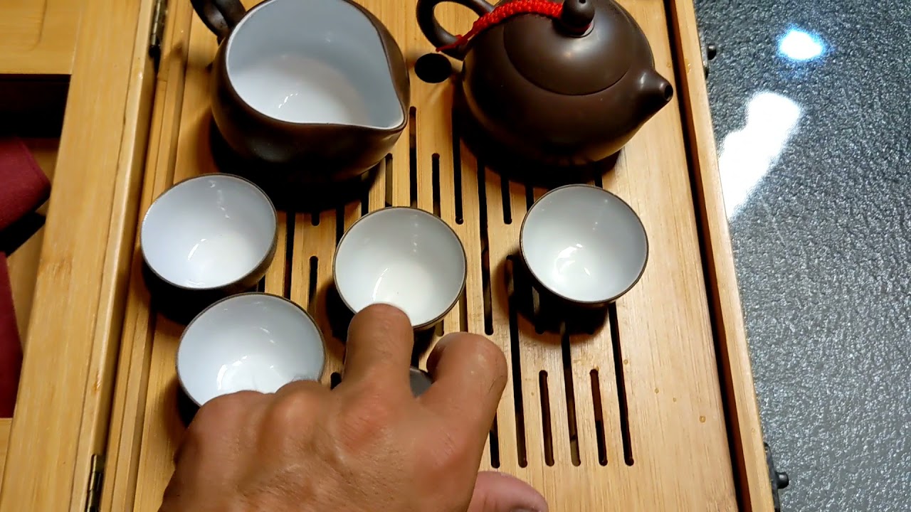 Gungfu (KungFu) Tea Set Travel Tea Station and How it's use