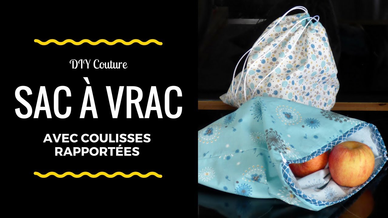 Coudre un sac à coulisse rapportée
