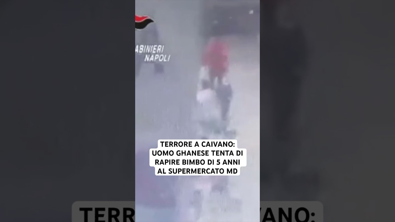 CAIVANO, UOMO GHANESE TENTA DI RAPIRE BIMBO DI 5 ANNI AL SUPERMERCATO MD
