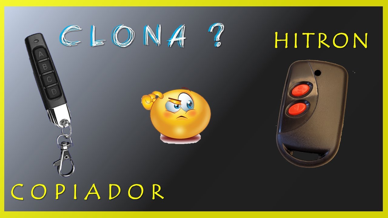 Como Clonar Controle Hitron Com Copiador 433mhz Clonador 4 Botões Controle Chines Chupa Cabras