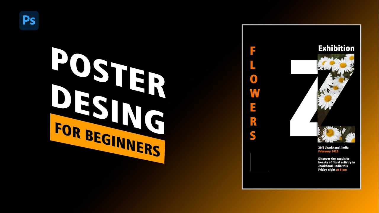 Photoshop 2026 - Poster design for Beginners - Photoshop tutorials #enigmaticgallery #taufiqueaarya 