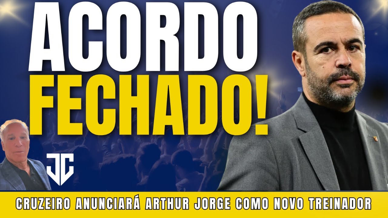 ARTHUR JORGE SERÁ O NOVO TREINADOR DO CRUZEIRO - ATHLETICO-R X CRUZEIRO