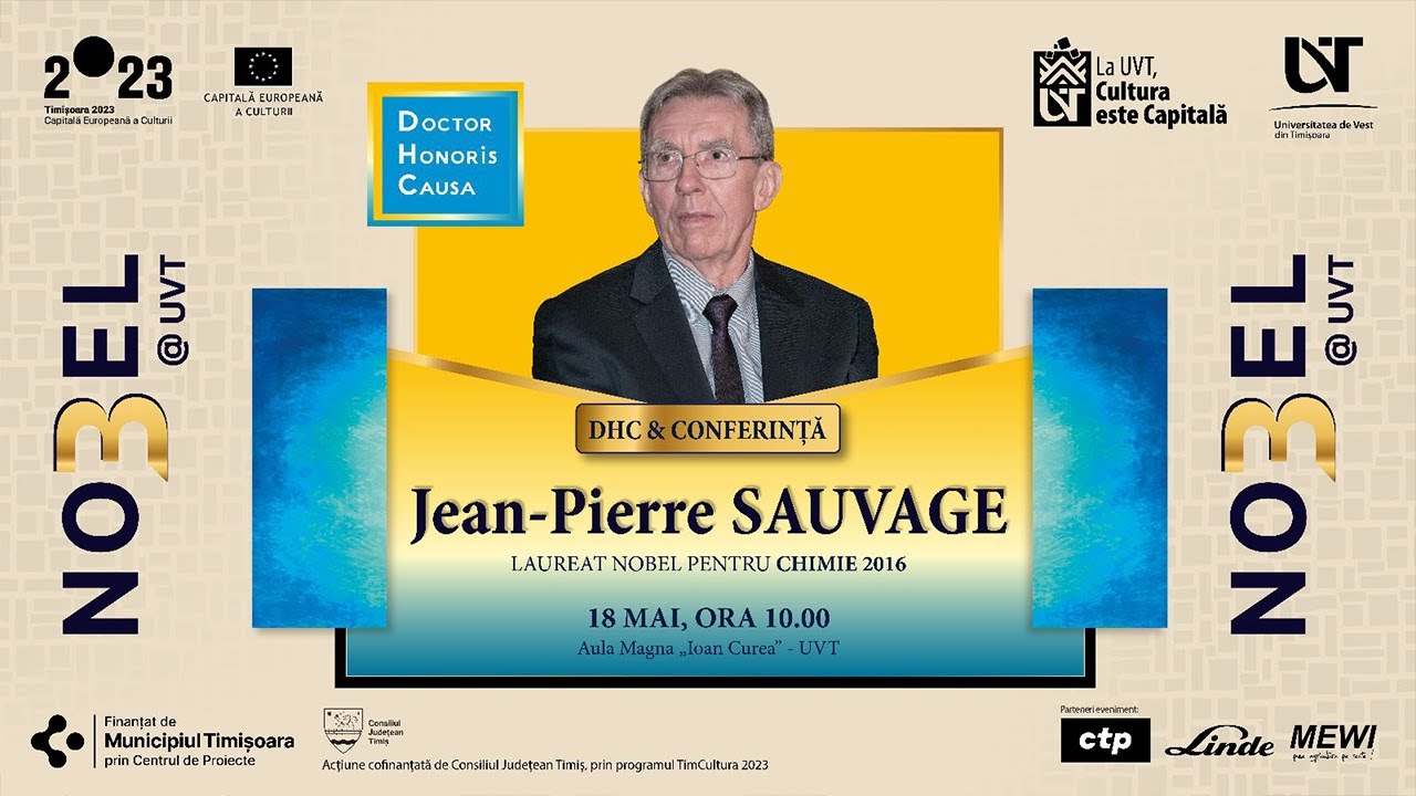 La UVT, Cultura este Capitală - Ceremonie DHC și conferință - Jean Pierre Sauvage