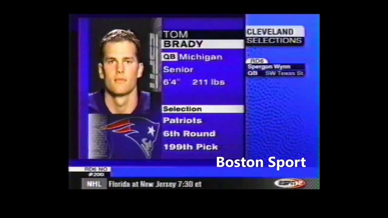 Tom Brady drafted video - New England Patriots - BOSTON SPORT
