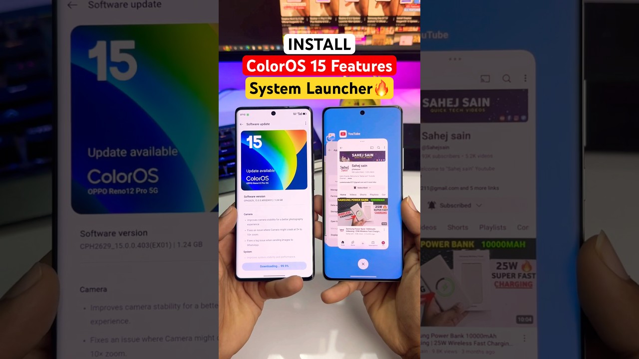 Install Oppo ColorOS 15 Launcher New Update Features🔥
