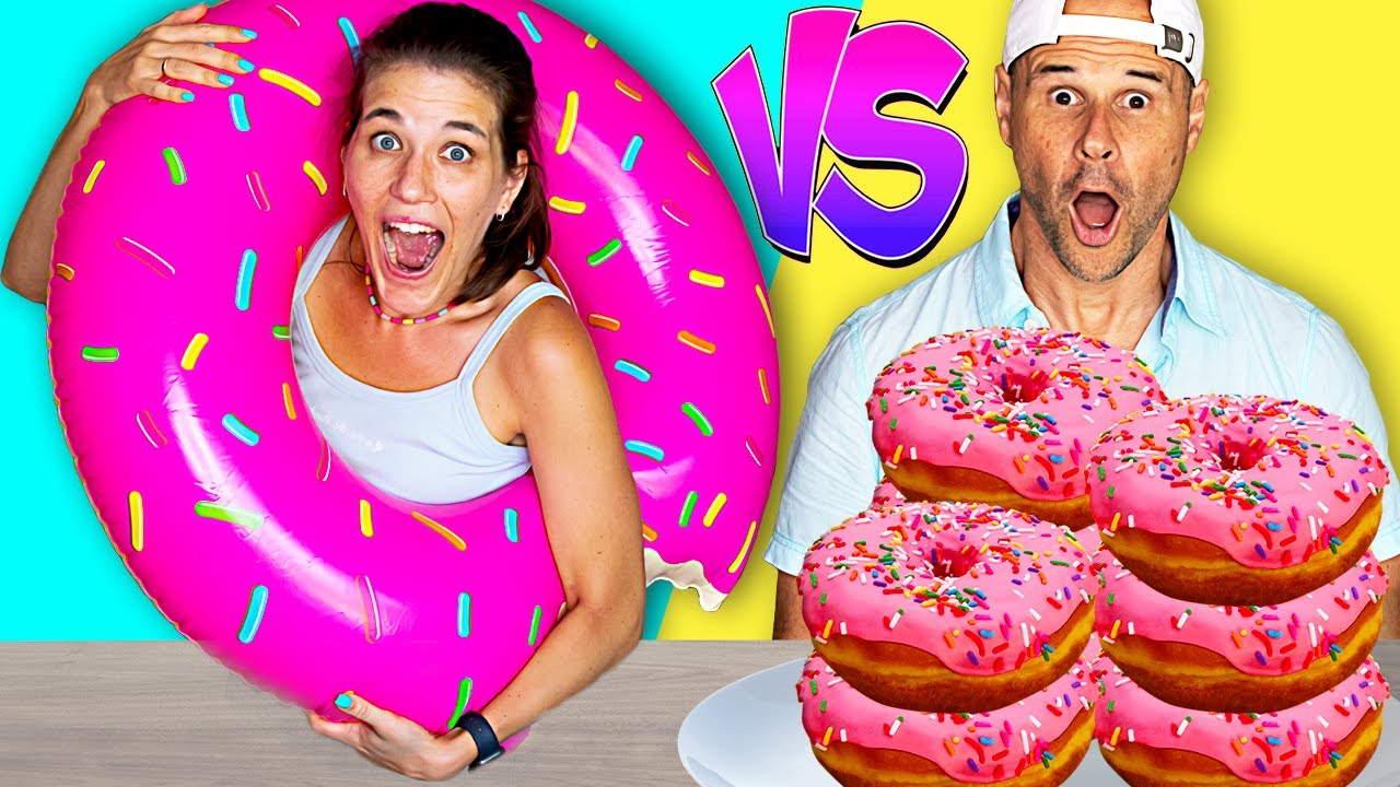 COMIDA REAL VS FLOTADOR | Yippee Family