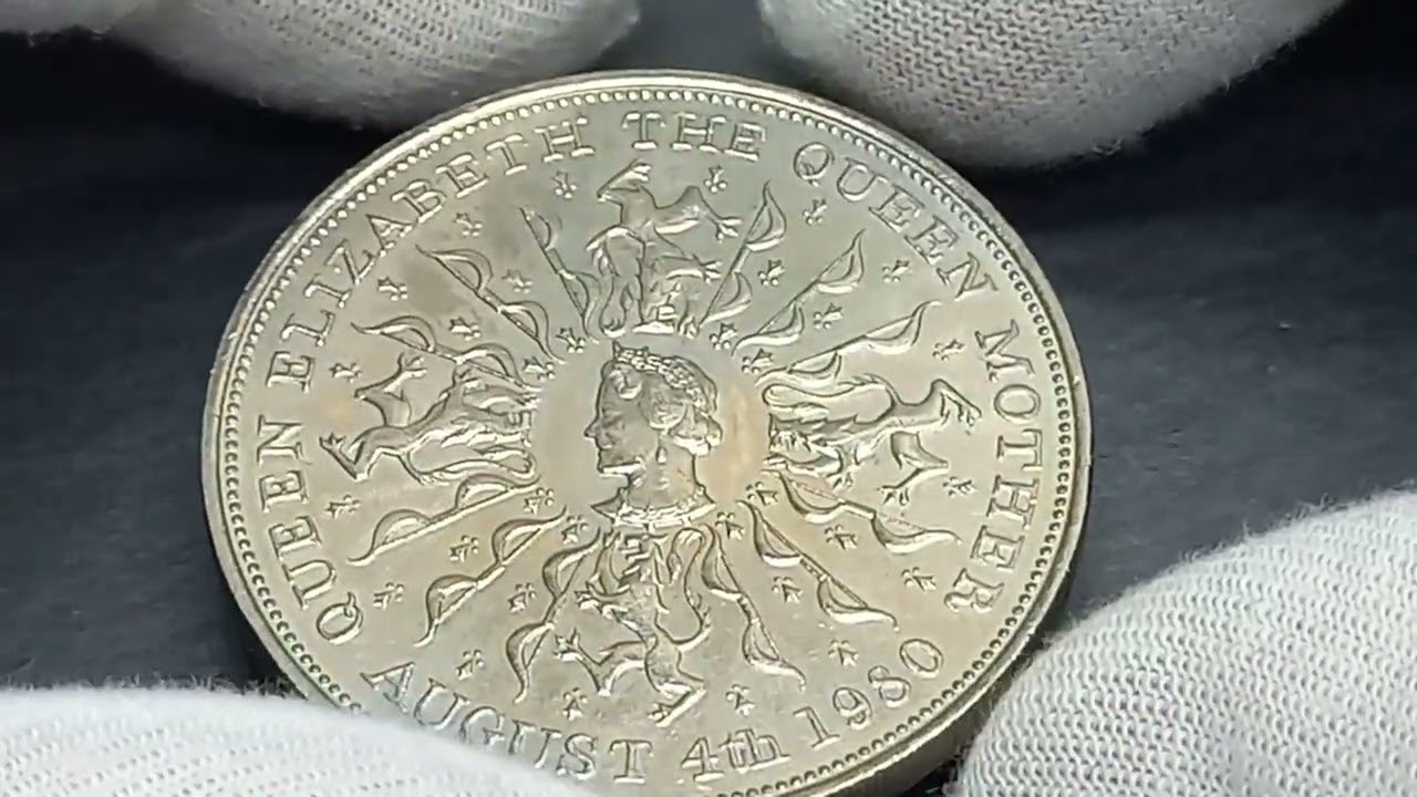 ELIZABETH II D G REG F D - AUGUST 4th 1980 / QUEEN ELIZABETH THE QUEEN MOTHER Commemorative -Coin 02