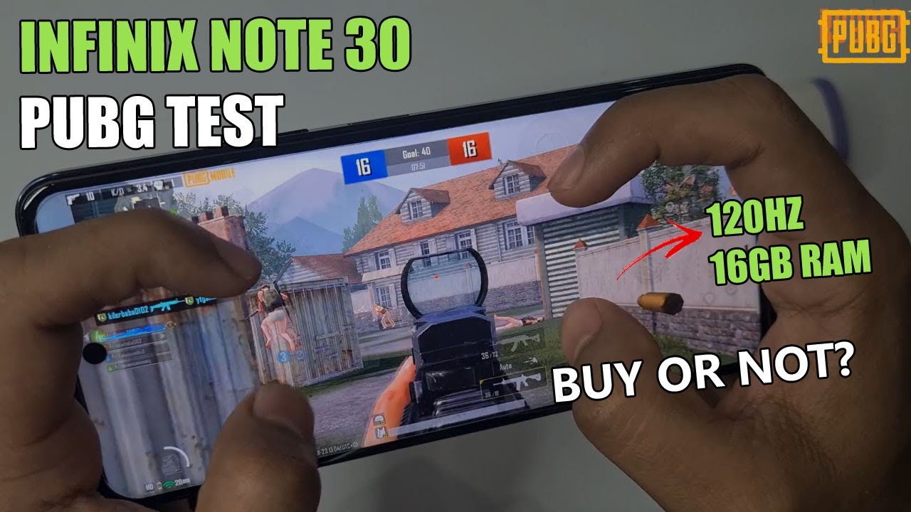 Infinix Note 30 PUBG Test | Graphics | Battery Test | Robber Playing