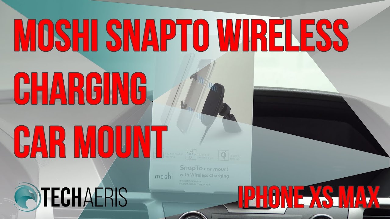 moshi SnapTo wireless charging car mount unboxing first impressions