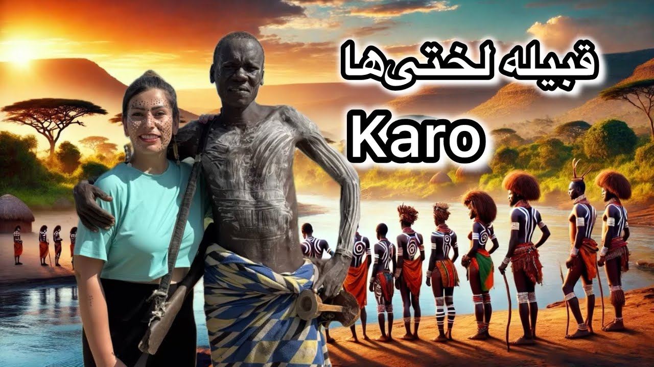 چهارمین ولاگ سفر به آفریقا_اتیوپی قبیله karo