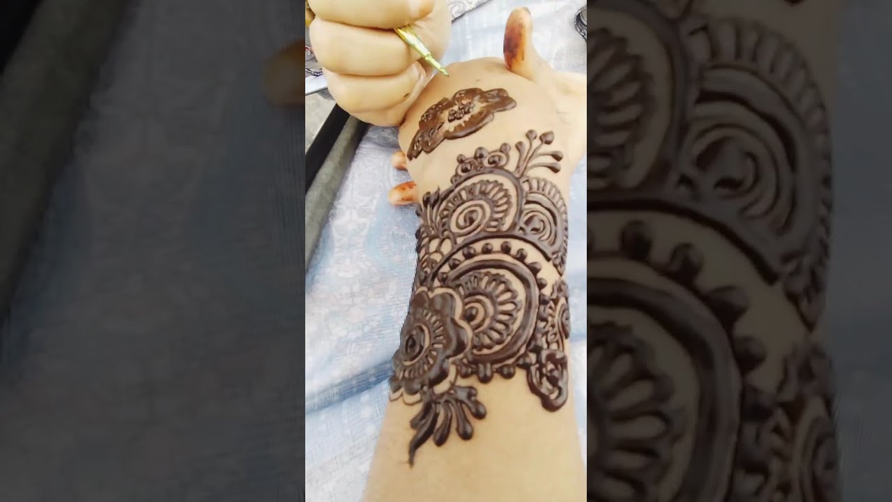 😍 Beautiful Full Hand Mehandi Design | Bridal Style Mehandi Tutorial