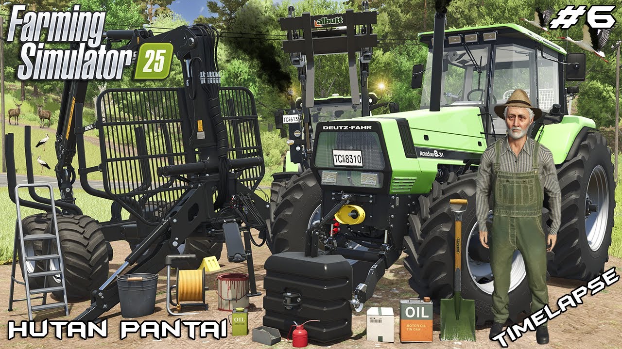 GETTING THE LOAN AND STARTING FORESTRY BUSINESS | HUTAN PANTAI | Farming Simulator 25 | Episode 6