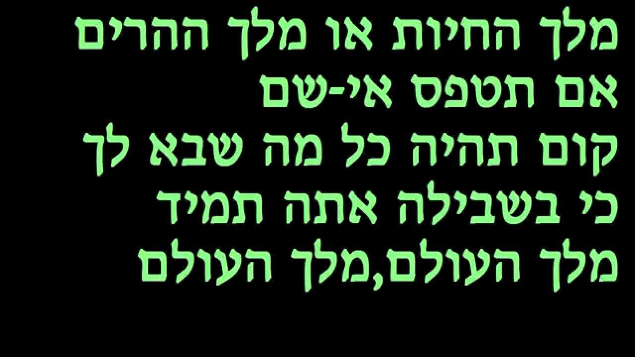 מלך העולם שלמה ארצי פלייבק HD קריוקי חינם