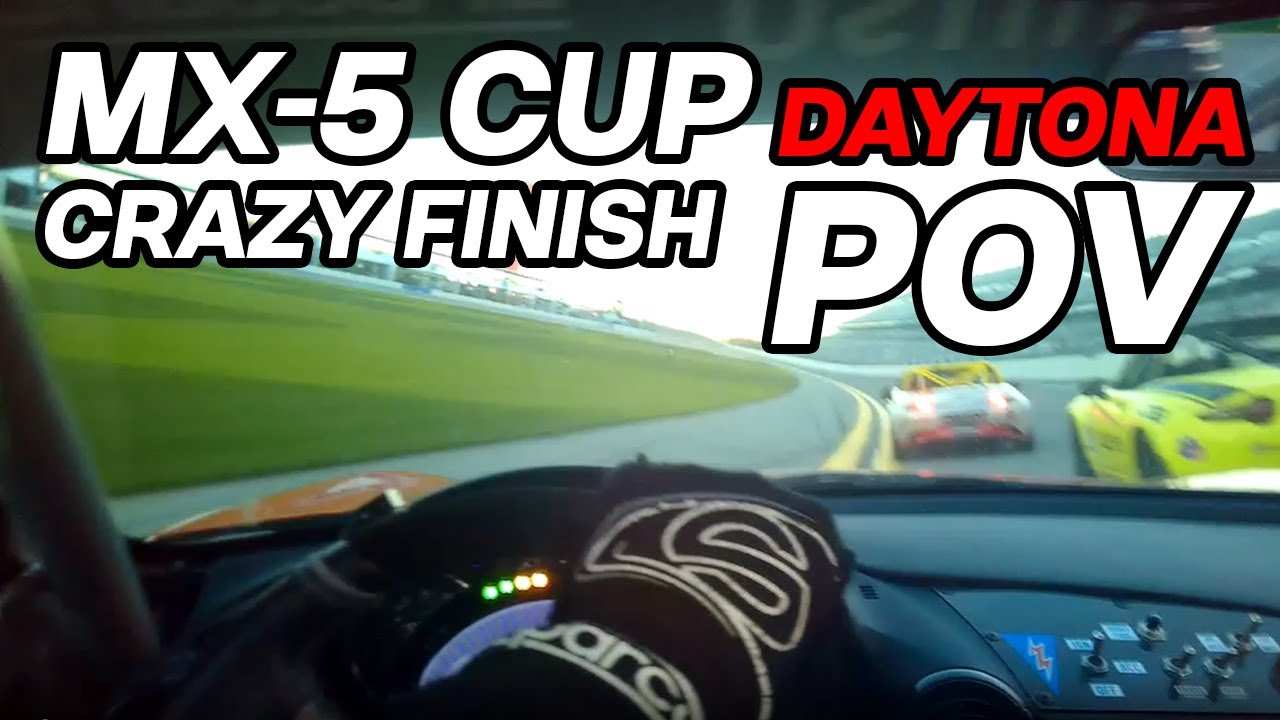 POV - Wild Finish at Daytona | Driver's Eye | 2021 Mazda MX-5 Cup