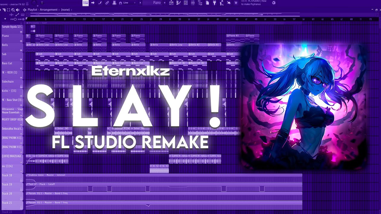 Eternxlkz - SLAY! FL STUDIO TUTORIAL + REMAKE ( FREE FLP )