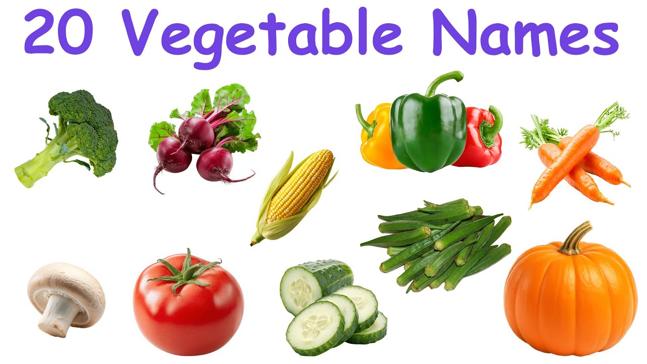 Vegetable Names in English | Learn Vegetables for Kids | Vegetables Pictures | Name of Vegetables
