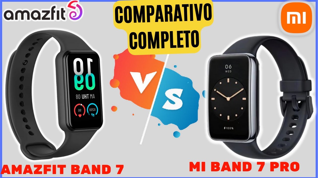 Amazfit Band 7 vs Xiaomi Mi Band 7 Pro -  [COMPARATIVO E PRE&Ccedil;O]🏆