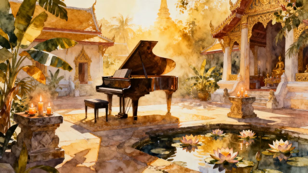 Quiet Keys Vol. 1 — 1 Hour Solo Piano Thai Spa Music for Meditation, Sleep, Relaxation