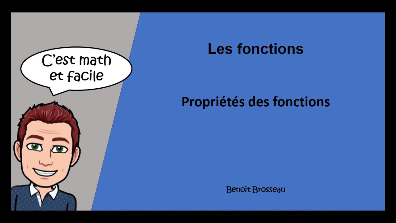 Propriétés des fonctions