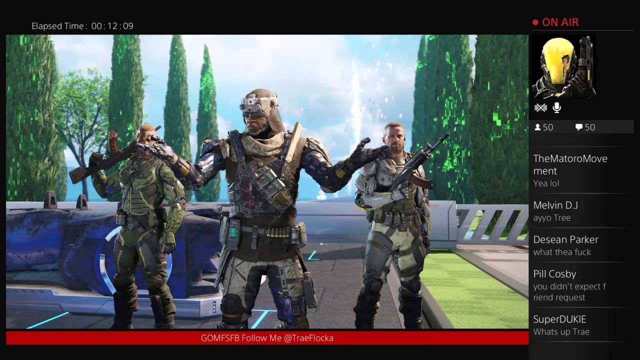 TraeFlocka Live On PS4 BO3 double XP w/ @milo_Clayborn V-DAY Special