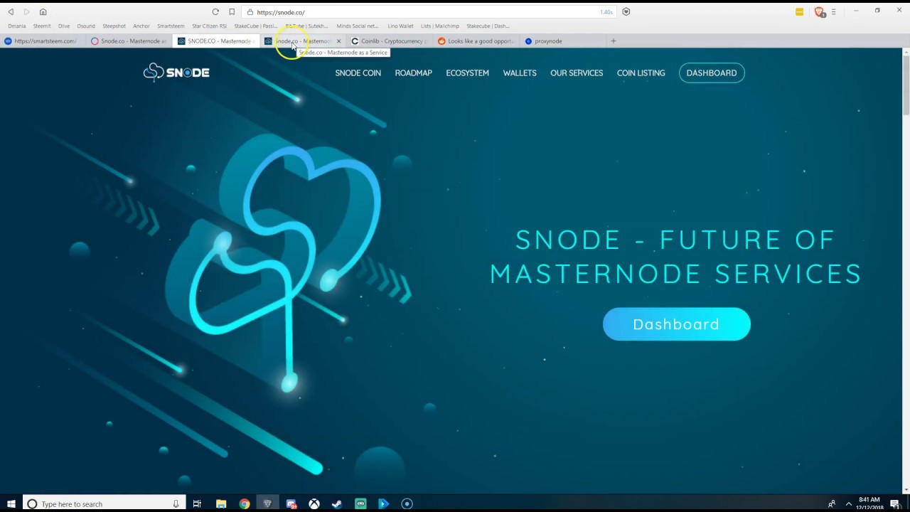 New Masternode home - Snode. Plus a new sleeper coin that may change the game.