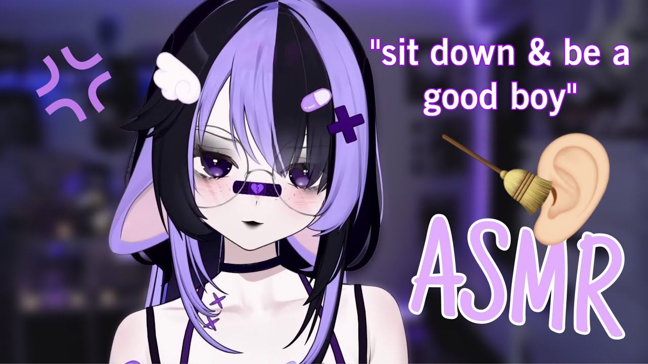 vtuber asmr ☾ bratty bunny cleans your filthy ears (& roasts you hard) 😇🔥