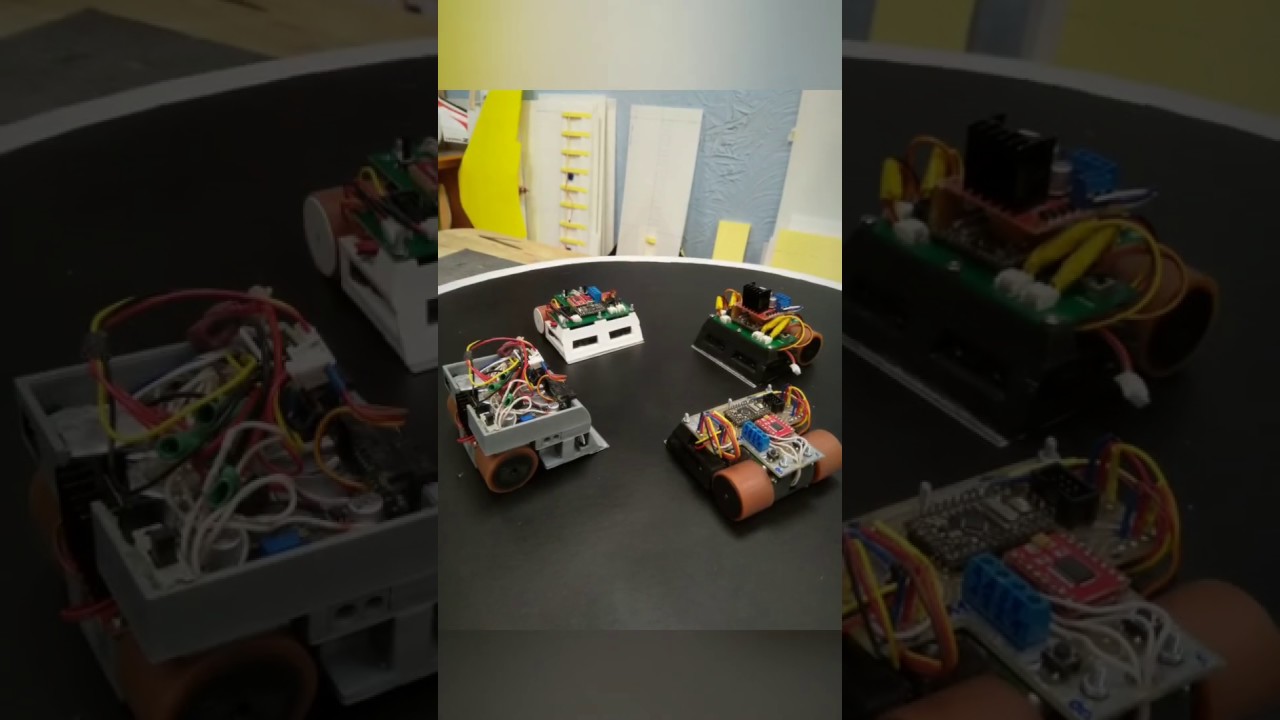 Melee for robots Sumo mini. Made in Russia.