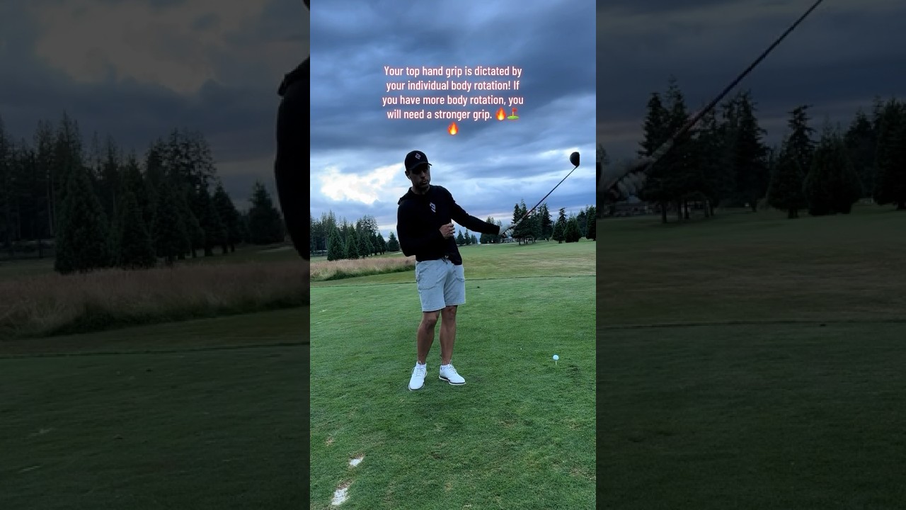 Strong lead hand grip = More Body Rotation at Impact🔥⛳️🔥 