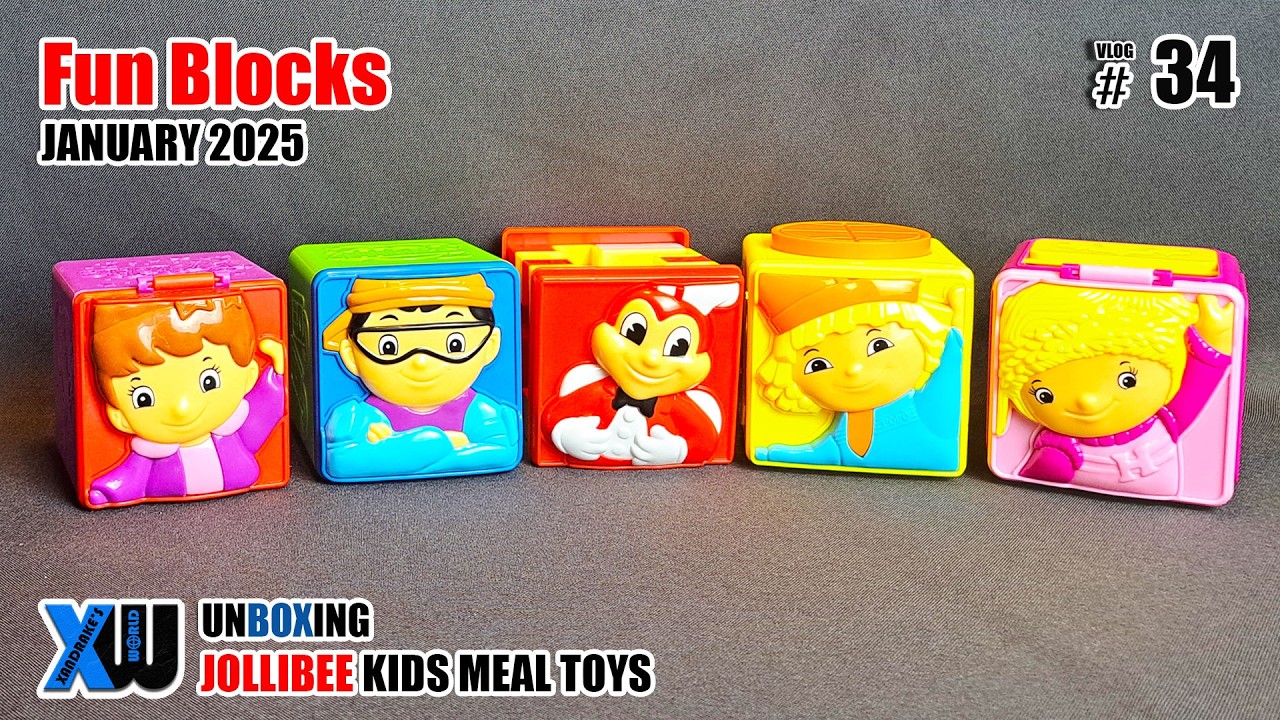 Fun Blocks | Jollibee Kids Meal | Unboxing w/ Squid Game Pink Guards
