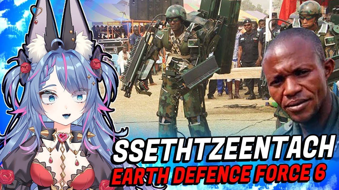 ПЕРВЫЙ ОПЫТ VTUBERS В EDF | Обзор Earth Defense Force 6 | Реакция на отравление угарным газом