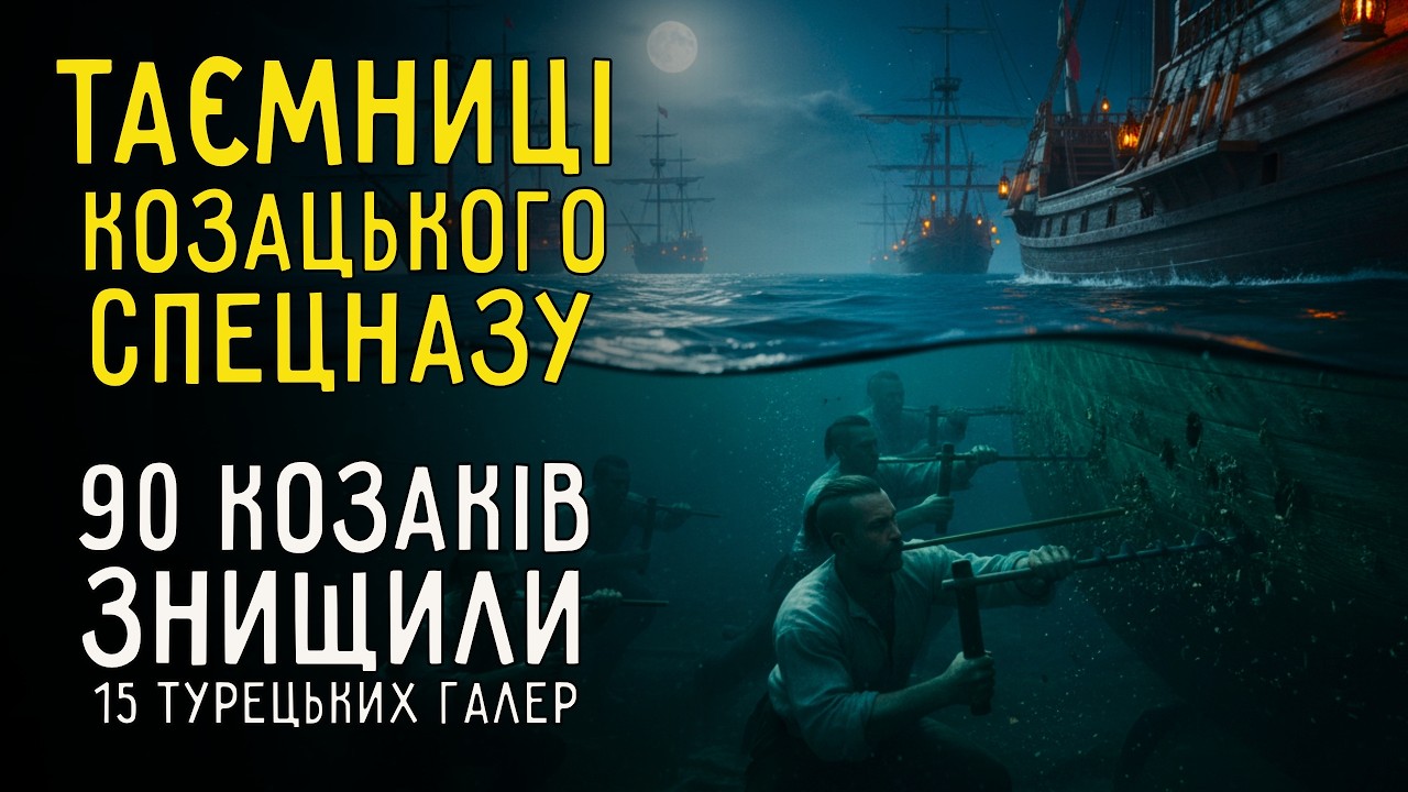 Привиди ПІД водою ⚓ Як 90 козаків ЗНИЩИЛИ 15 турецьких галер ОДНИМ ударом з безодні 🇺🇦
