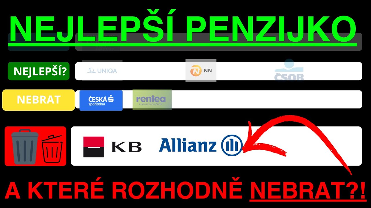 VELKÉ POROVNÁNÍ AKCIOVÝCH PENZIJEK 2025 - TIERLIST