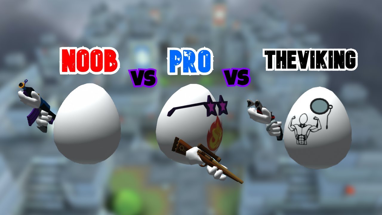 Noob vs. Pro vs. TheViking | Shell Shockers | by Blue Wizard Digital