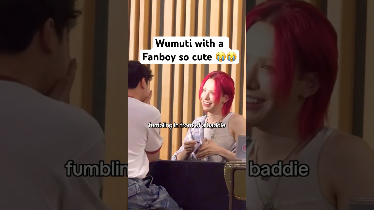 Wumuti with a Fanboy on the fansign so adorable 😭😭 #WUMUTI #XLOV #엑스러브 #우무티 #1andOnly #kpop #viral
