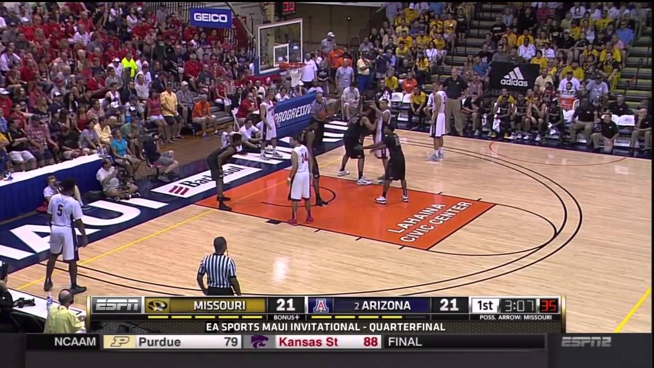 Missouri Tigers vs Arizona Wildcats