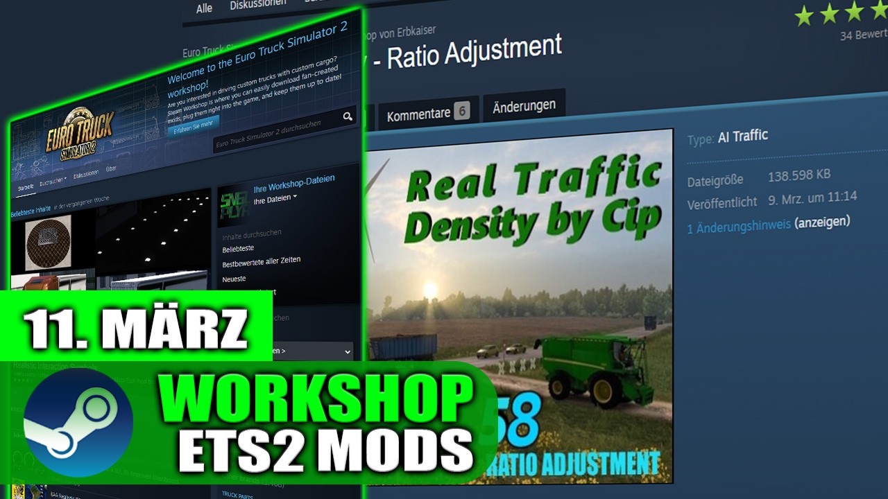 Neue Steam Workshop Mods für ETS2 - Das musst du sehen!