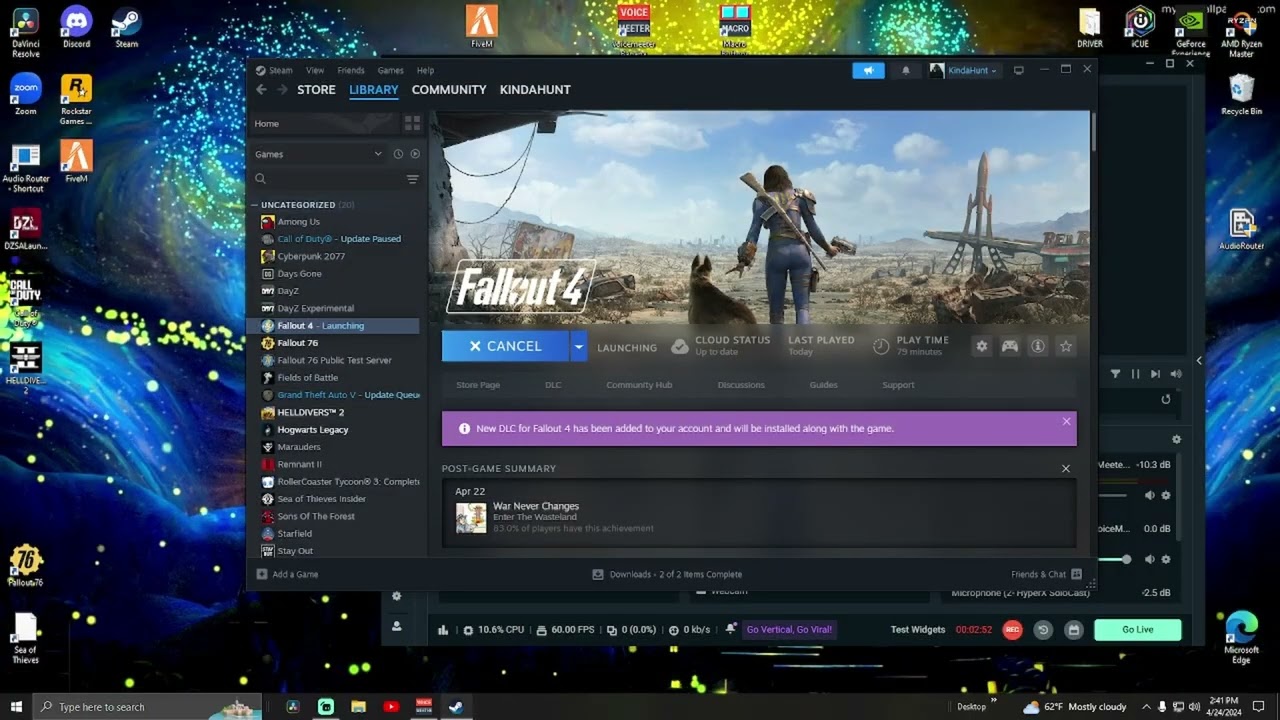 fallout 4 fps 60 cap and vsync off nivida