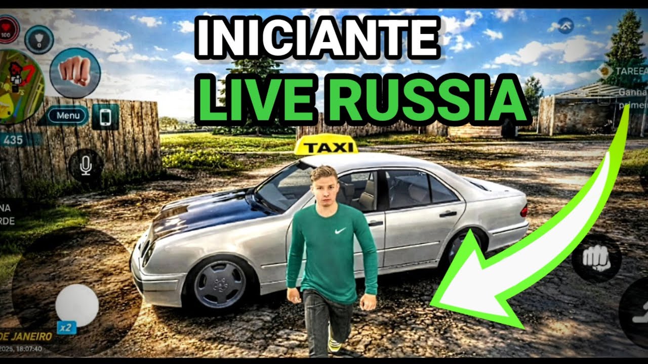 INICIANTE no servidor LIVE RUSSIA RP Mobile e Pc